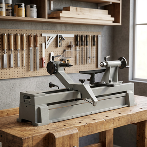 Tour à bois automatique CNC FERVI avec moteur 230V 50Hz 0,75kW, diamètre maximal de 350 mm, 500-2000 tr/min - Product Image 2