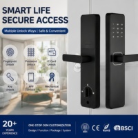 Cerradura Inteligente para Puerta de Entrada con Huella Dactilar y Control Remoto, Diseño Nuevo de Fábrica, para Apartamento, Aleación de Aluminio, Ttlock