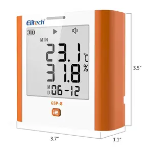 Medical workshop temperature detection laboratory large screen temperature and humidity recorder GSP-8A