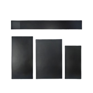 Tapete de Bar Rectangular de PVC Antideslizante, Retenedor de Agua, de Goma Suave, para Vasos y Accesorios de Bar - Product Image 1