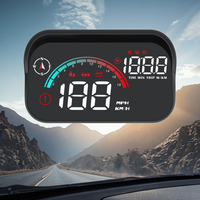 Speedometer mobil Digital, Speedometer mobil Universal dengan Hud Head up display Digital GPS 2025 M22 kecepatan proyektor pada kaca