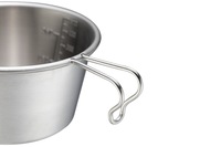 Vente en gros en acier inoxydable 304 bol avec poignée 500ML Camping pique-nique BBQ Sierra tasse métal extérieur