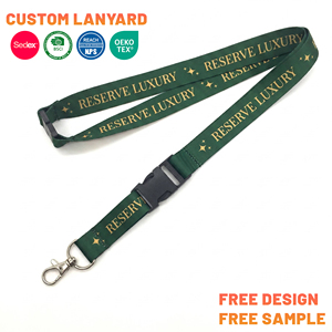 Lanière personnalisée robuste avec système de sécurité détachable, sangle de cou en nylon personnalisée pour la sécurité et le <span class=keywords><strong>porte</strong></span>-badge gouvernemental - Product Image 1