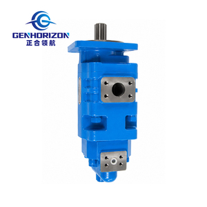 Pompa Idraulica a Ingranaggi Tandem Genhorizon P2100 <span class=keywords><strong>0010</strong></span> per Pala Gommata LG956 LG956L LG953 con Albero a 14 Scanalature - Product Image 2