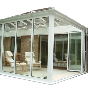 Gazebo en aluminium personnalisé pergola véranda en verre patio extérieur toit à persiennes roulant - Product Image 5