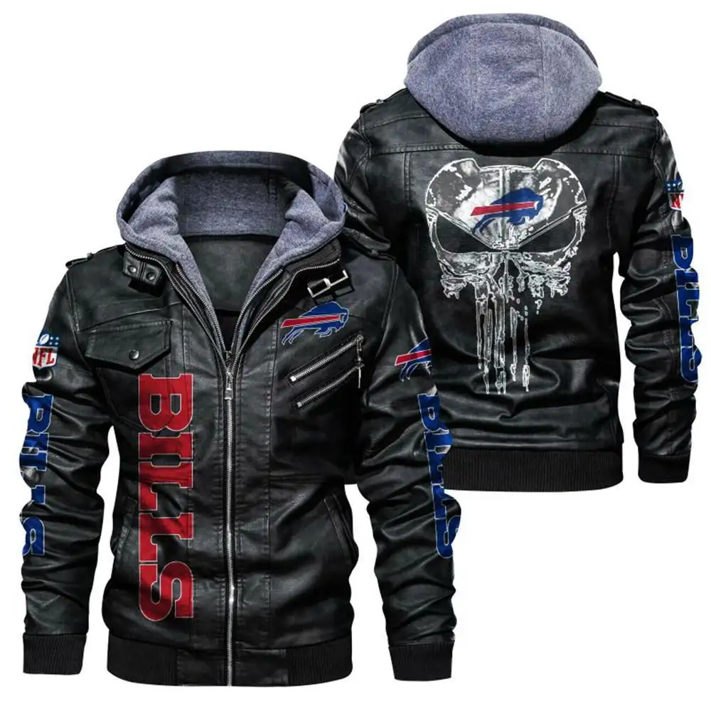 New Style Trademark Soccer Detachable Pullover Design Versity Jacket Trendy Plus Size Leather Coat Men