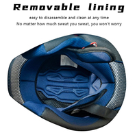 Casque de motocross tout-terrain homologué DOT, coque en ABS durable, équipement de protection pour moto
