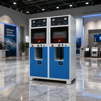Presse semi-automatique à deux postes 220V pour la pose de semelles de chaussures, machine de pressage secondaire à double station pour baskets