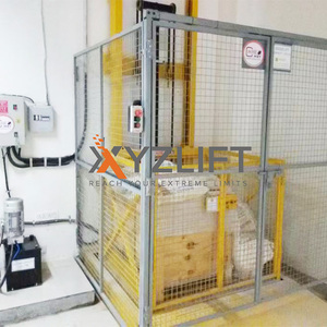 Xyzlift 1-3 tấn hàng hóa nhỏ thang máy kho di động hàng hóa thủy lực thang máy nền tảng/Hai bài hướng dẫn đường sắt hàng hóa thang máy - Product Image 4