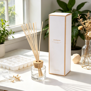 Wholesale Luxury Bamboo Wooden Perfume Cap For 100ml Aroma Diffuser <b>Bottle</b> Polished Wood Cover Custom Fragrance Packaging - Product Image 6