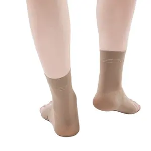 ปลอกพยุงข้อเท้าแบบยืดหยุ่น-บรรเทาอาการปวดและมั่นคงสำหรับข้อเท้าที่อ่อนแอหรือบาดเจ็บการใช้งานสีดำหรือสีเบจและซ้ายหรือขวา