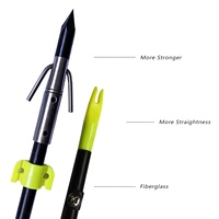 Flèche de pêche professionnelle en fibre de verre de Junxing Archery pour arc à poulies