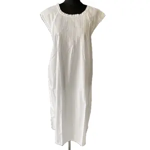 Áo Ngủ Nữ cotton trắng