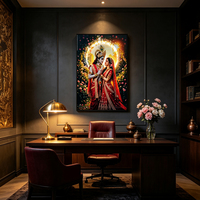 Tenture murale LED lumineuse porcelaine cristal ornée strass, motif zèbre tendance pour déco intérieure maison moderne