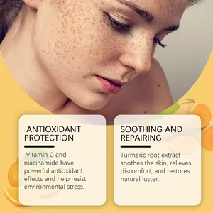 Private Label Organic Vegan <strong>Vitamin</strong> <strong>C</strong> &amp; Turmeric Face <strong>Serum</strong> Oil Skin Brightening &amp; Whitening For Dark Spots Facial Care - Product Image 3