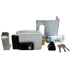 Cerradura Eléctrica CISA Art. 11721 - Tamaño 50 Mm, Para Puertas De Hierro, Pestillo Autobloqueante, 12V CA