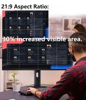 Moniteur de jeu et de productivité ultra-large U340U de 34 pouces, écran IPS rapide, 95% DCI-P3, 3440x1440, 4k, 165Hz