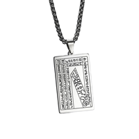 Nouveau Pendentif Sacramentaire Chrétien Catholique Croix Romaine Religieuse en Acier Inoxydable Tendance, Médaille de Saint Benoît, Cadeau