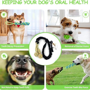 Juguete de cuerda para perros, tamaño mediano, para limpiar los dientes, para jugar en interiores, para mascotas - Product Image 4