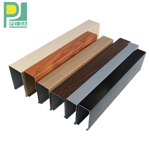 De alta calidad de acabado de <span class=keywords><strong>madera</strong></span> de moda de aluminio extruido rayo deflector falsos paneles de <span class=keywords><strong>techo</strong></span> sistema - Product Image 3