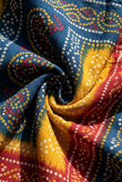 Essuie-mains en coton style indien Bandhani Tie-Dye pour décoration ethnique