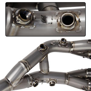 ท่อไอเสียไทเทเนียมดัดแปลงรถจักรยานยนต์ท่อไอเสียด้านหน้าที่เข้ากันได้กับท่อไอเสียของแท้สำหรับ <span class=keywords><strong>BMW</strong></span> S1000RR S1000R <span class=keywords><strong>M1000RR</strong></span> M1000R 2019-2025 - Product Image 4