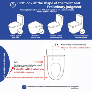 Siège de toilette surélevé pour enfants siège de toilette intelligent domestique chauffant électrique Bidet siège de toilette mural - Product Image 3