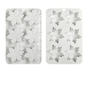 Molde de Silicona para Pastel con Diseño de Copo de Nieve Tangchu, Molde para Decoración de Chocolate y Fiestas Navideñas - Product Image 5