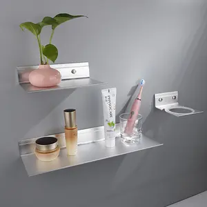 Устойчивая алюминиевая настенная полка для ванной комнаты
