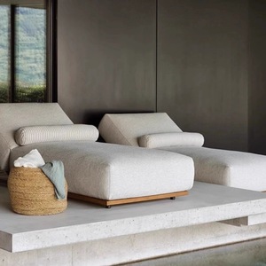 <span class=keywords><strong>Lit</strong></span> de repos extérieur pour cour, villa, piscine, chaise longue en teck, luxe léger, haut de gamme, personnalisable, pour jardin en plein air - Product Image 3
