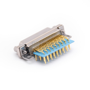 J30j vỏ kim loại 37pin 90-độ PCB micro-d Mil-Spec nữ kết nối với 4 hàng SMT J30J-37ZKW - Product Image 3