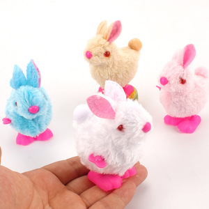 Jouet lapin coloré à queue ronde avec oreilles mobiles pour enfants, cadeau de pâques, animal en peluche, 4-6 ans - Product Image 3