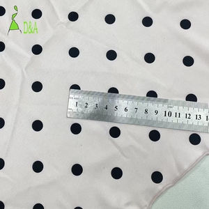 High Quality 1.1cm Polka Dot Printed Satin 100% Polyester Thick <strong>Fabric</strong> Soft Challis Alternative Women's Dresses Shirts Pajamas - Product Image 5