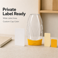 Botella de Miel PET Personalizada, Transparente, Ovalada, de Plástico, para Miel, Salsas y Condimentos