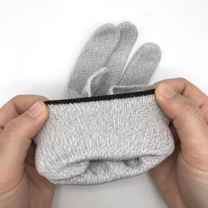 Coppia di guanti da massaggio conduttivi in argento con adattatore fili conduttori per macchina decine/Ems - Product Image 6