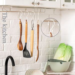 S <b>Hook</b> Kitchen Storage <b>Hook</b> 80mm Black Iron Plated Slip <b>Hook</b> For Utensils Cookware Towels Plants - Product Image 3
