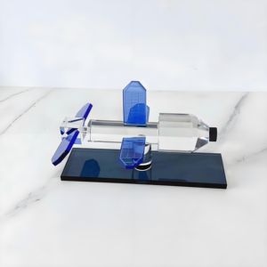 Nórdico creativo hogar transparente cristal avión decoración ornamento moderno Simple modelo habitación <span class=keywords><strong>vino</strong></span> gabinete Decoración - Product Image 2