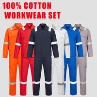 Ensemble de vêtements de travail deux pièces 100% coton printemps-automne bleu royal KT-CQ1004