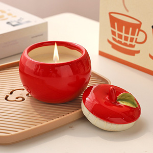Candela Profumata di Lusso <span class=keywords><strong>Aksu</strong></span> Green Apple Rossa - Fragranza a Lunga Durata, Elegante Pezzo Decorativo per Casa e Camera da Letto - Product Image 2
