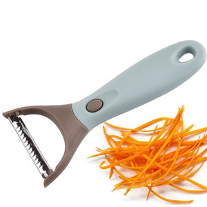 ที่ปอกผักแบบมืออาชีพ 3-in-1 ใบมีดสแตนเลส ที่ขูดผักแบบจูเลียน ที่หั่นผักอเนกประสงค์ ที่ปอกเปลือกพลาสติกอเนกประสงค์ - Product Image 6