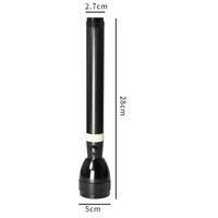 Lampe torche tactique LED puissante TOACH en aluminium, longue portée, style XPE 2SC, batterie rechargeable, charge DC
