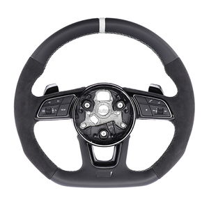 Alcantara พวงมาลัยแบน bottomed สำหรับ Audi A4 B9 A5พวงมาลัยรถยนต์ A4L - Product Image 1