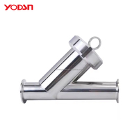 YODSN Sanitaire 316L 304 Acier Inoxydable Y Type Crépine Filtre Din Sms Sus 3A Vente Chaude Nouveau Type pour Connexion D'eau Tri