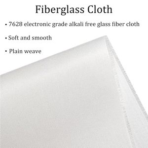 Tessuto <span class=keywords><strong>in</strong></span> Fibra di Vetro 6oz E-Glass Plain Woven 7628 Senza Alcali per Circuiti Stampati, Barche, Auto, Piscine, Tavole da Surf, Riparazioni RC - Product Image 3