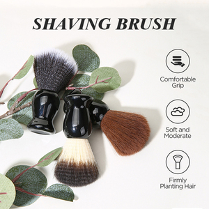 Pennello da <span class=keywords><strong>Barba</strong></span> con Etichetta Privata Laotang, Regalo per <span class=keywords><strong>Uomo</strong></span>, Setole Sintetiche Morbide, Manico in ABS per <span class=keywords><strong>Rasatura</strong></span> con Sapone - Product Image 2