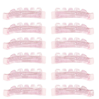 Boucliers de levage de cils sans colle C Curl Self-collant Jelly Silicone Eyelash Perm Rod Lifting Teinting 2 en 1 Elastic Perming Pads