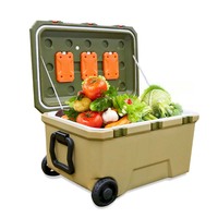 Vente directe refroidisseur 4 en 1 avec combos de 16L à 145L pour le stockage des aliments boîte glacière coffre à glace ensembles de glacières avec roues