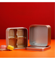 Boîtes de 162*162*72mm pour biscuits boîtes de conserve carrées pour biscuits chocolat étain carré étain conteneur
