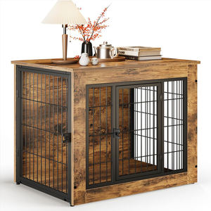 Fellie Modern köpek sandık ev mobilya tarzı lüks köpek evi ahşap köpek kafesleri Metal Kennels - Product Image 1