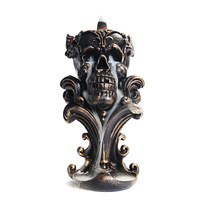 Porte-encens Art Déco à refoulement brûleur en résine squelette brûleur d'encens pour Goth aromathérapie cascade gothique encensoir ornement